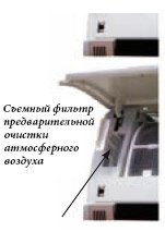 Съемный фильтр предварительной очистки атмосферного воздуха